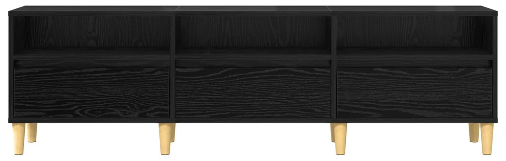 vidaXL Ντουλάπι TV Μαύρη δρυς 150 x 30 x 45 εκ Επεξεργασμένο ξύλο