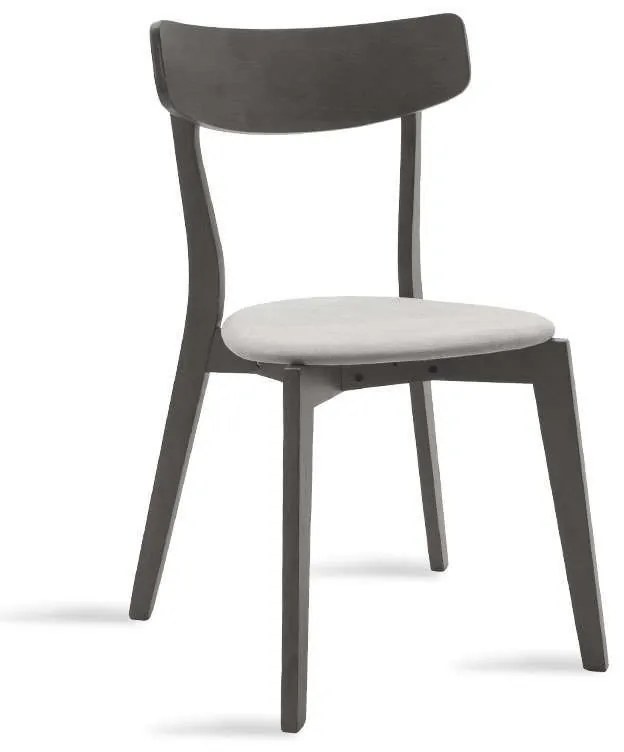 Καρέκλα Toto 097-000012 Rustic Grey Wood, Fabric