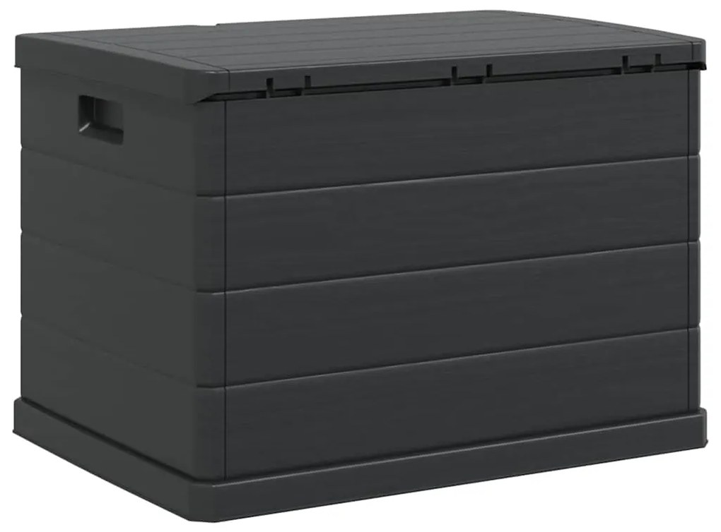 vidaXL Κουτί αποθήκευσης κήπου Ανθρακί 77.5 x 54.5 x 53 εκ. Πλαστικό