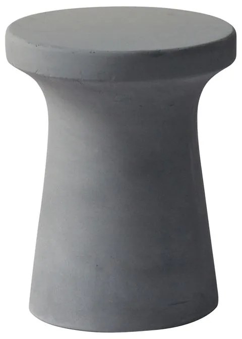 WOODWELL Ε6205CONCRETE Σκαμπό Κήπου - Βεράντας, Cement Grey Φ 35cm H.45cm Ε6205