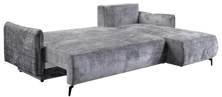 Γωνιακός καναπές - Κρεβάτι Crown Γκρί 248x179x81εκ. 248x179x81 εκ.