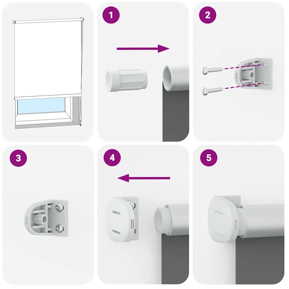 vidaXL Ρολέρ Μπλακάουτ Μαύρο 55x130 cm Πλάτος υφάσματος 50,7 cm