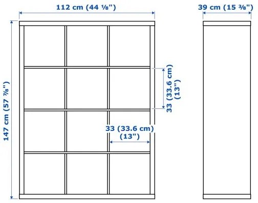 KALLAX ραφιέρα με 6 ένθετα 892.782.59