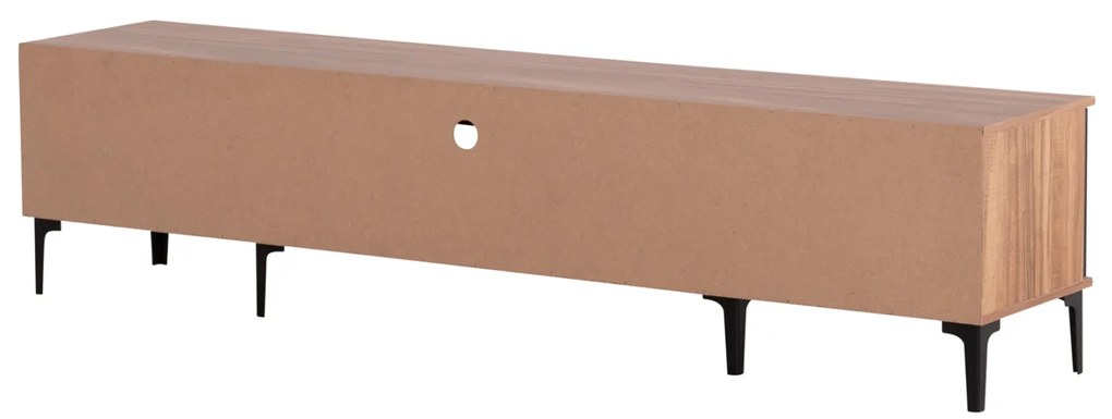 ΕΠΙΠΛΟ ΤΗΛΕΟΡΑΣΗΣ ΣΕΙΡΑ HARRY HM18008.01 ΜΕΛΑΜΙΝΗ ΦΥΣΙΚΟ ΞΥΛΟΥ-ΜΑΥΡΟ 200x40x47,5Υεκ.