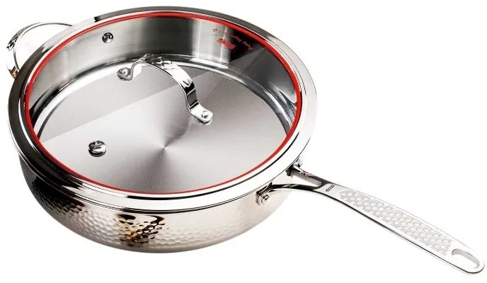 Τηγάνι ανοξείδωτο με καπάκι - 4.3L - CS001-C28 - DSP - 562564