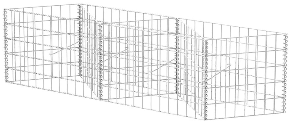 vidaXL Συρματοκιβώτιο 120 x 30 x 50 εκ. από Γαλβανισμένο Χάλυβα