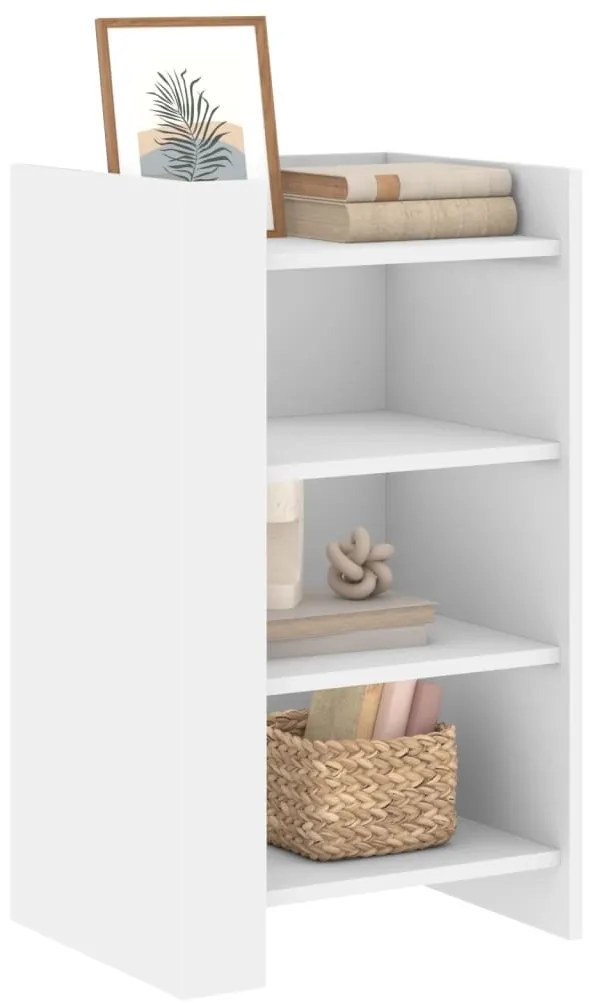 vidaXL Συρταριέρα Λευκή 45x35x75 εκ. από Επεξεργασμένο Ξύλο