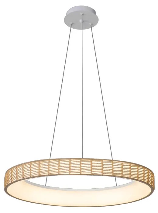 Κρεμαστό Φωτιστικό Σχοινί D60x8cm LED 32w 3CCT 3200lm Inlight 42041