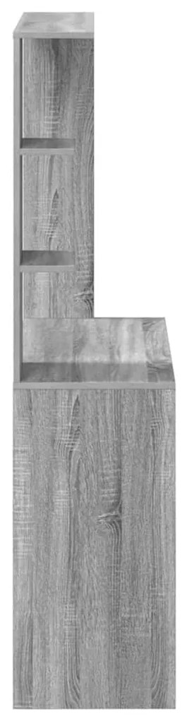 vidaXL Γραφείο Γκρι sonoma 78.5 x 37 x 154.5 εκ Επεξεργασμένο ξύλο