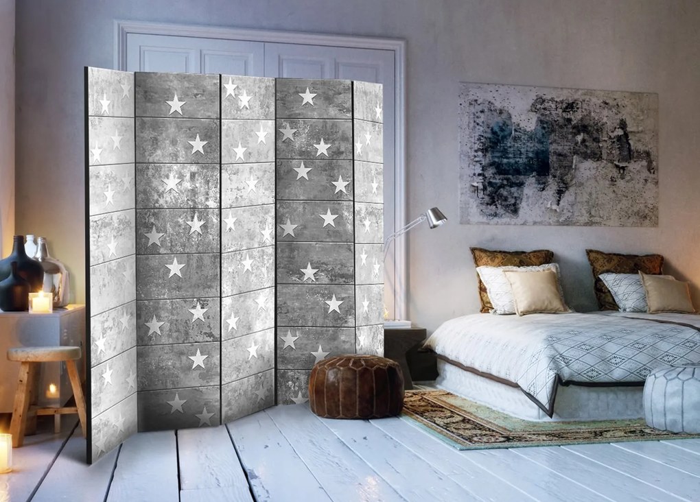 Διαχωριστικό με 5 τμήματα - Stars on Concrete II [Room Dividers] 225x172