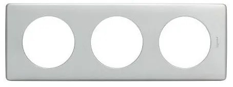 Πλαίσιο 3 Θέσεων Anod 1 Satin Aluminium Celiane 066783 Legrand-66783-Satin Aluminium 066783