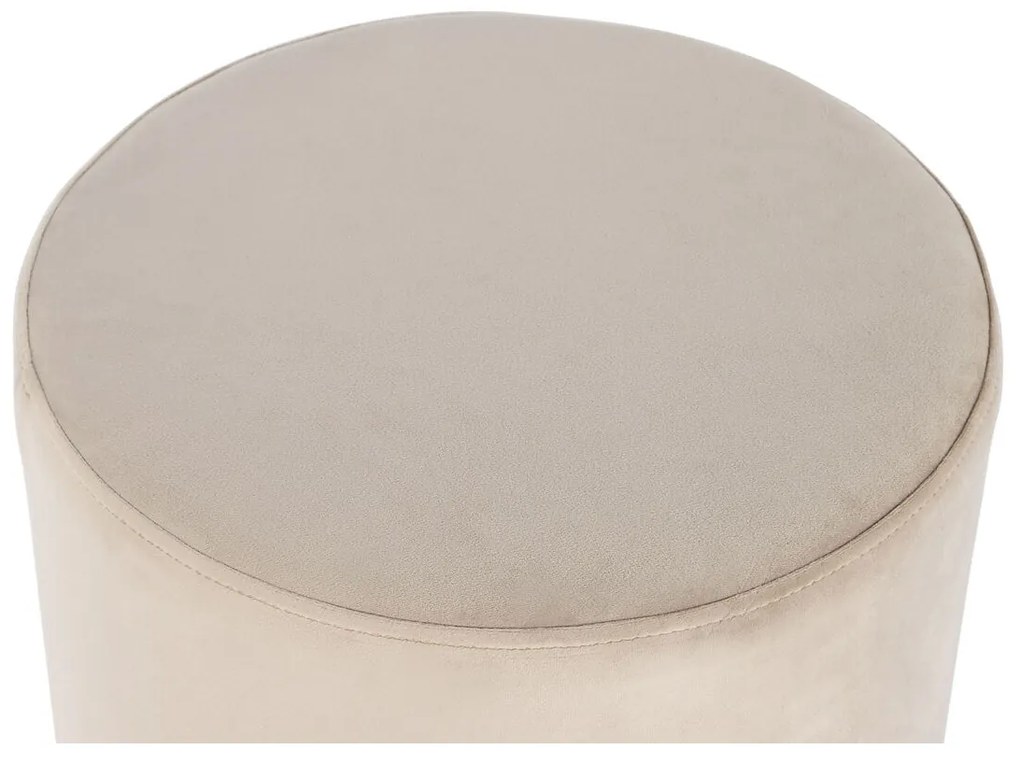 Υποπόδια DKD Home Decor Μπεζ Βουργουνδίας Βελούδο 40 x 40 x 42 cm (x2)