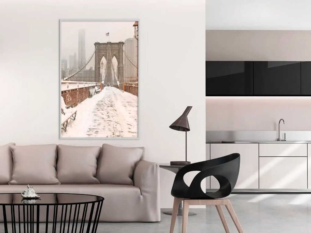 Αφίσα - Winter in New York - 20x30 - Χρυσό - Χωρίς πασπαρτού