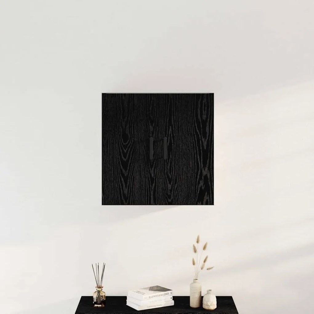 vidaXL Ντουλάπα Τοίχου Μαύρη δρυς 60 x 31 x 60 εκ. Επεξεργασμένο ξύλο