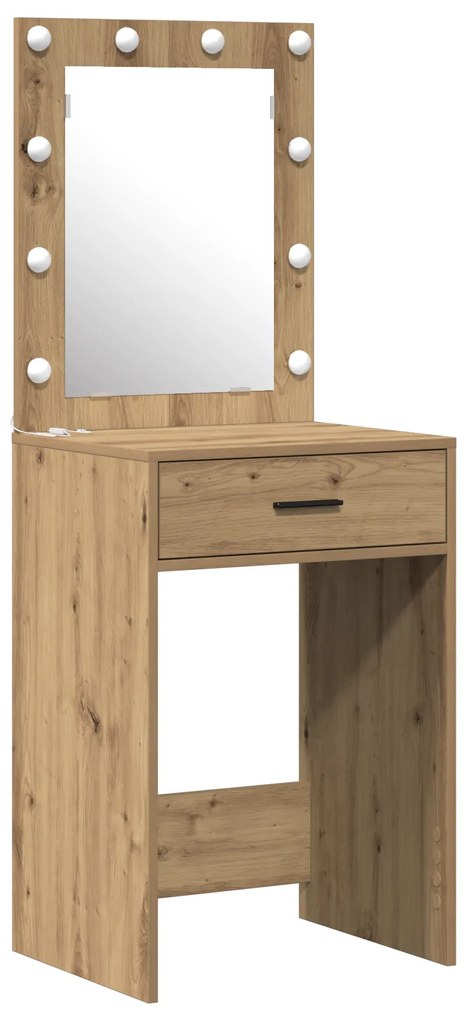 vidaXL Τραπέζι περιποίησης με συρτάρι 3 pcs Καφέ 50 x 41 x 135 εκ