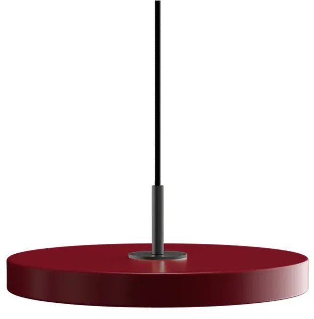 Φωτιστικό Οροφής Asteria Mini Black 2210C4175 Φ31x3.3cm Led 900lm 14W 3000k Ruby Red Umage
