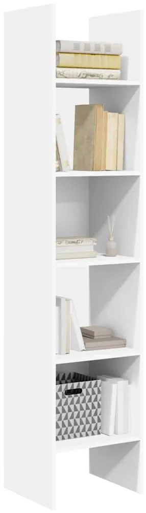 vidaXL Βιβλιοθήκη Λευκή 40 x 35 x 180 εκ. από Επεξ. Ξύλο