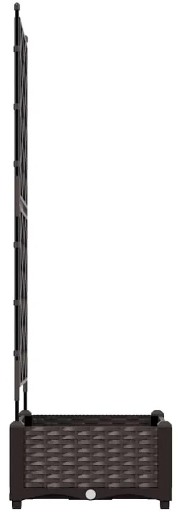 vidaXL Κηποτινάκι με Τρέλα Καφέ 40 x 40 x 125.5 εκ. PP