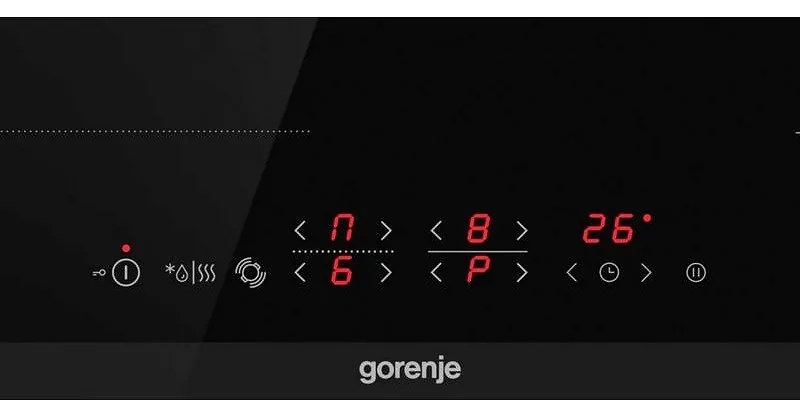 Κεραμικές εστίες Gorenje ECT643BX, 7000W, 4 ζώνες HiLight, 9 στάδια, FishZone, Χρονοδιακόπτης, Ηλεκτρική, Μαύρο