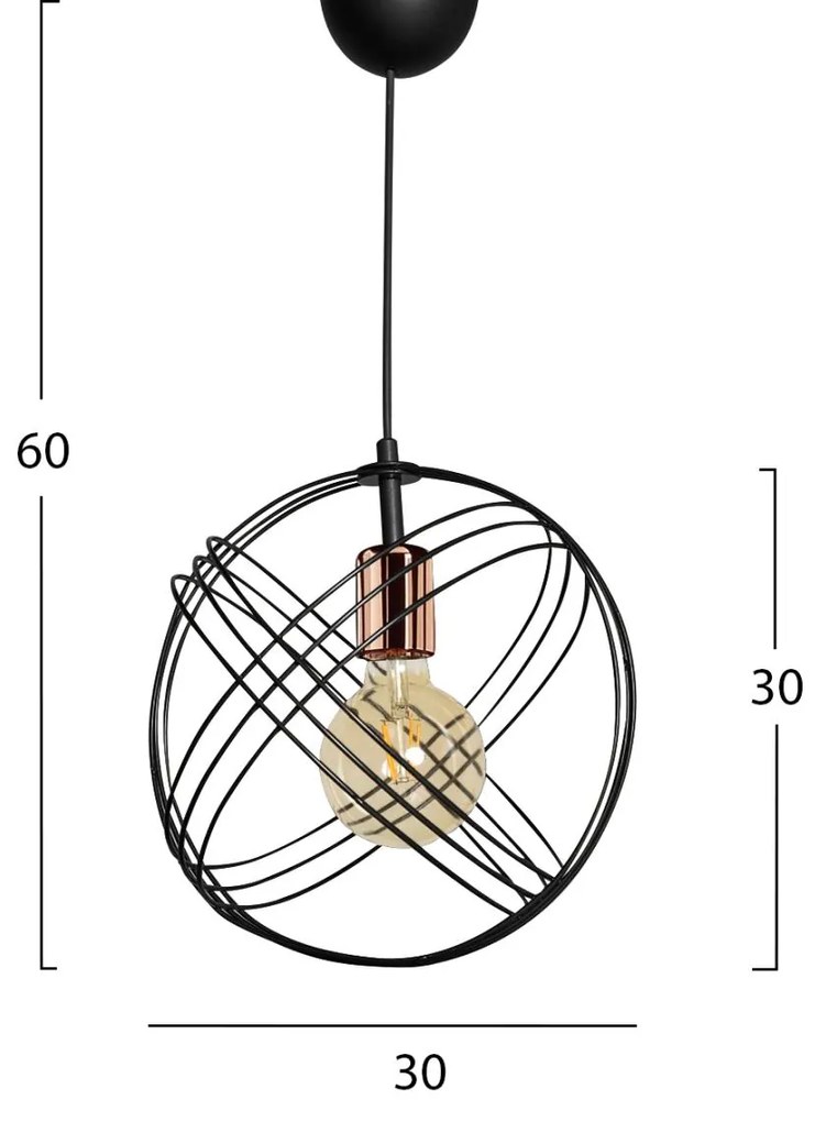 ΦΩΤΙΣΤΙΚΟ ΟΡΟΦΗΣ ΜΕΤΑΛΛΙΚΟ ΜΑΥΡΟ  30x60 εκ. 30x30x60 εκ.