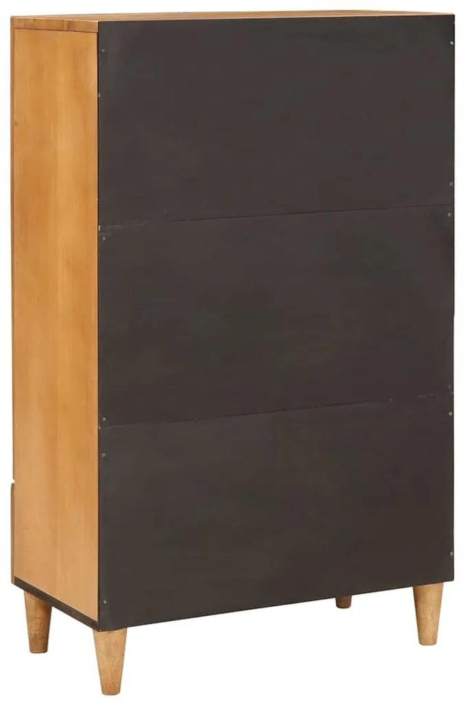 vidaXL Highboard Ανοιχτό καφέ 60 x 33 x 100 εκ. Μασίφ ξύλο μάνγκο