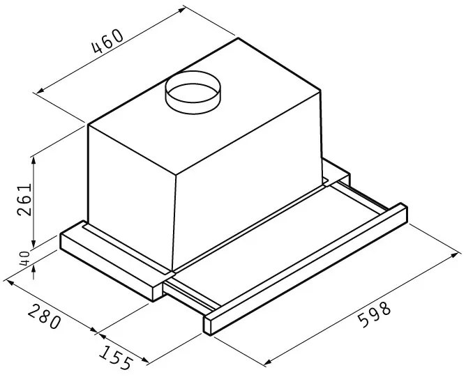 Απορροφητήρας Pyramis Turbo 60cm Essential-Inox