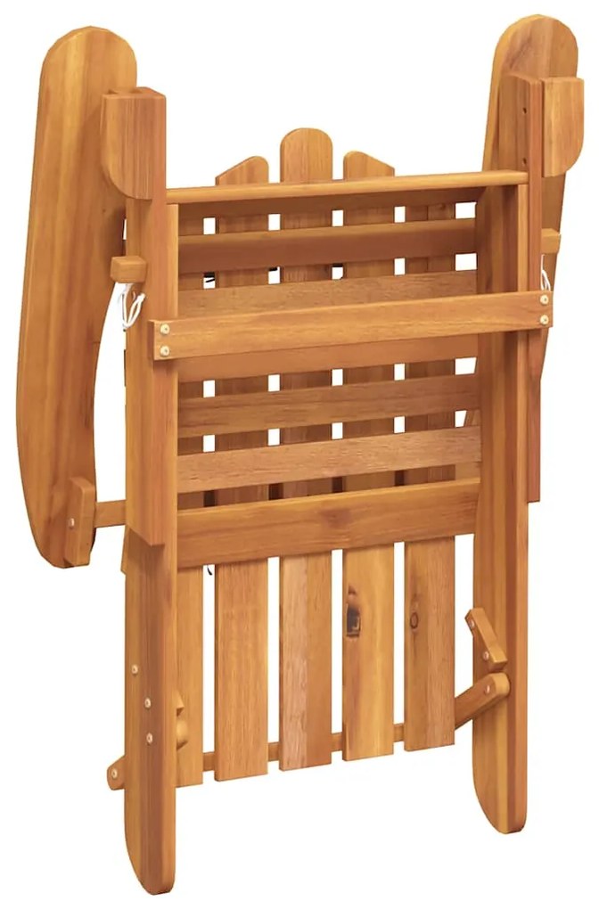 vidaXL Καρέκλα Κήπου Adirondack με Υποπόδιο από Μασίφ Ξύλο Ακακίας