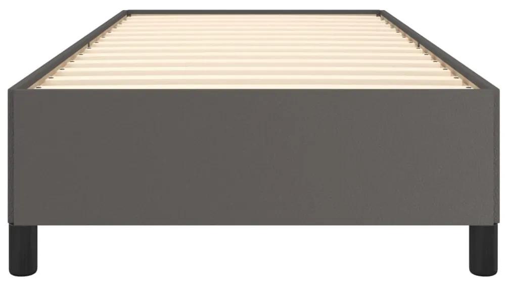 Πλαίσιο Κρεβατιού Γκρι 90x200 εκ. από Συνθετικό Δέρμα - Γκρι