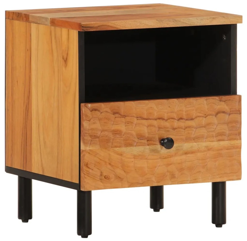 vidaXL Κομοδίνα 2 τεμ. 40 x 33 x 46 εκ. από Μασίφ Ξύλο Ακακίας