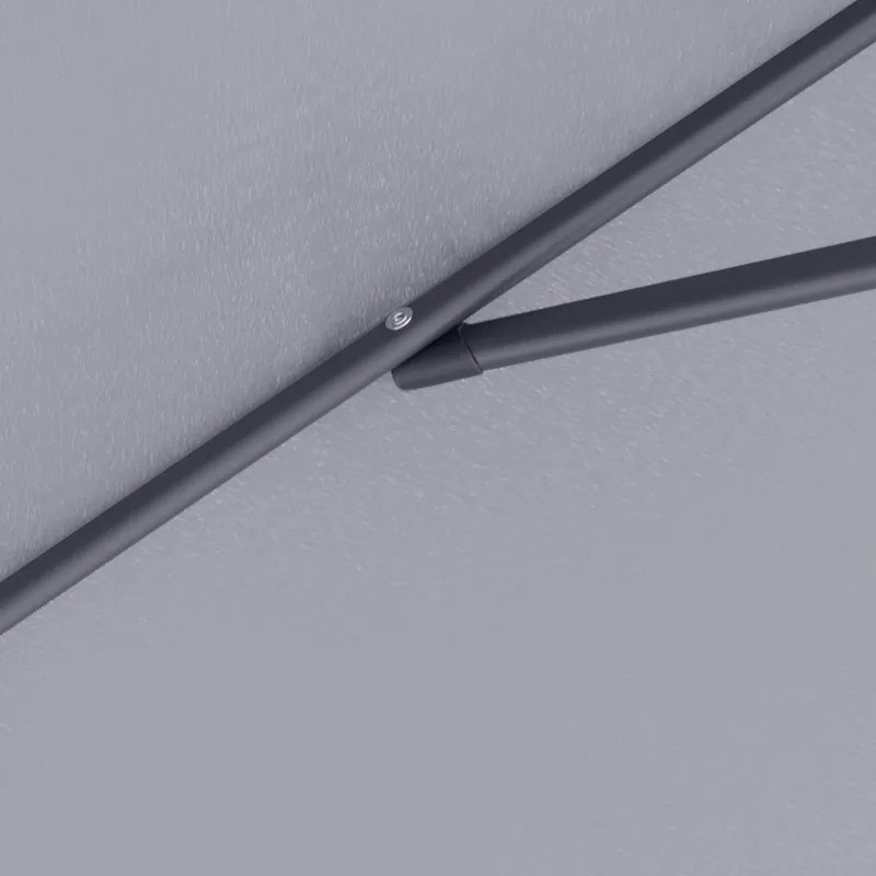 ΟΜΠΡΕΛΑ ΚΗΠΟΥ CAPRI MEGAPAP ΑΛΟΥΜΙΝΙΟΥ ΧΡΩΜΑ ΑΝΘΡΑΚΙ Ø3M.