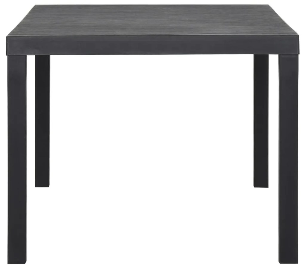 vidaXL Τραπέζι Κήπου Ανθρακί 150 x 90 x 72 εκ. από Πολυπροπυλένιο