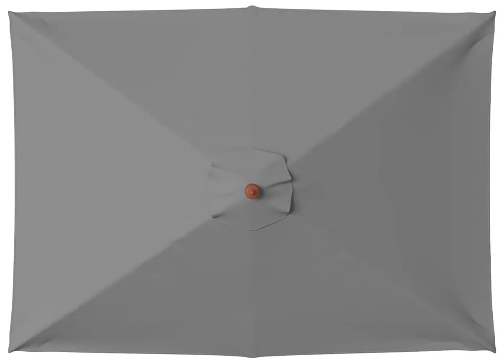 vidaXL Ομπρέλα Κήπου Ανθρακί 150 x 200 εκ. με Ξύλινο Ιστό