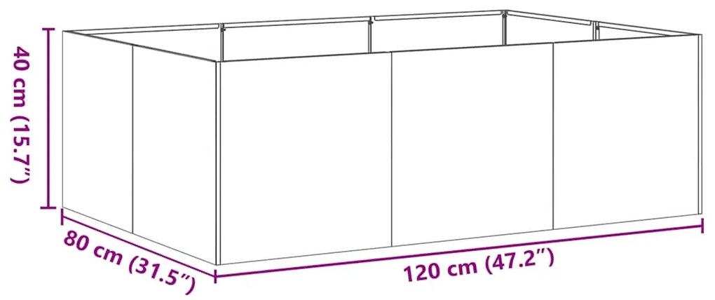 ΖΑΡΝΤΙΝΙΕΡΑ 120X80X40 ΕΚ. ΑΠΟ ΓΑΛΒΑΝΙΣΜΕΝΟ ΑΤΣΑΛΙ 860750