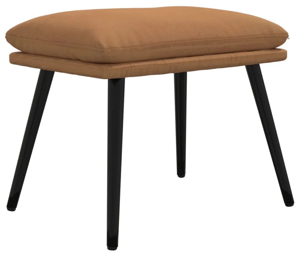 vidaXL Υποπόδιο Taupe 45 x 30 x 39 εκ. από Ύφασμα Μικροϊνών