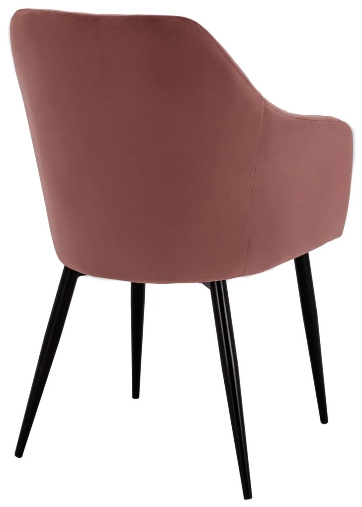 Καρέκλα-Πολυθρόνα CHARLES Βελούδο Σάπιο μήλο 52x60x89Υεκ. 2αδα 52x60x89 εκ.