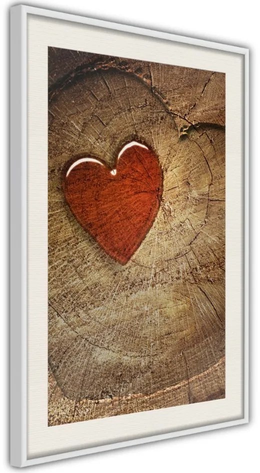 Αφίσα - Carved Heart - 20x30 - Χρυσό - Χωρίς πασπαρτού