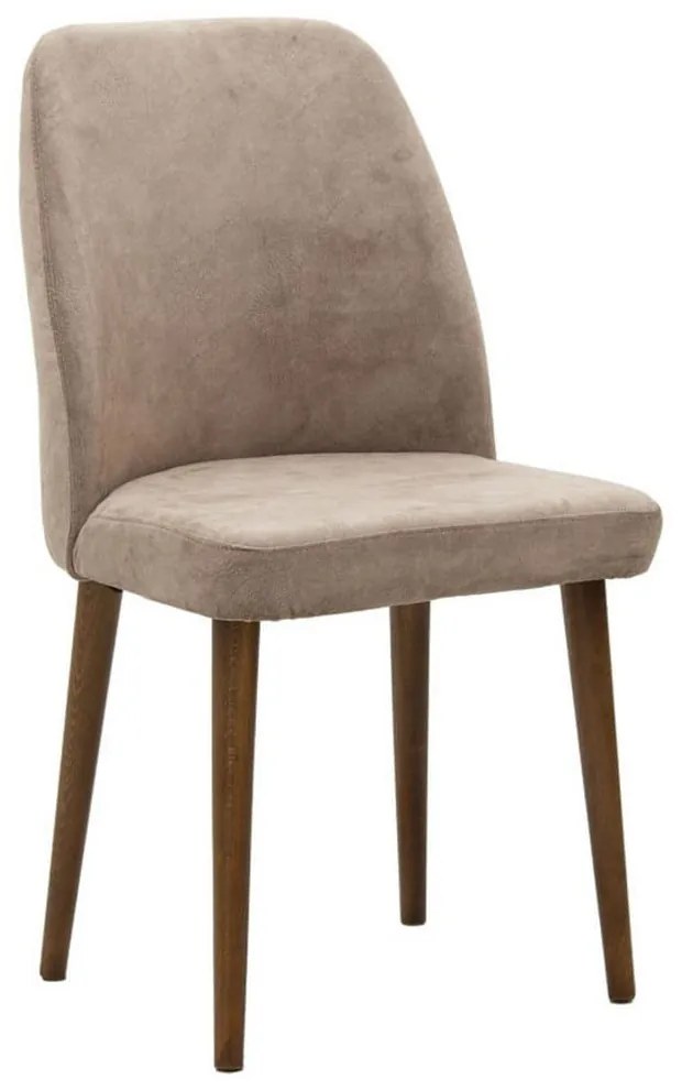 Καρέκλα Sofia 190-000035 49x52x91 Grey Beige -Walnut