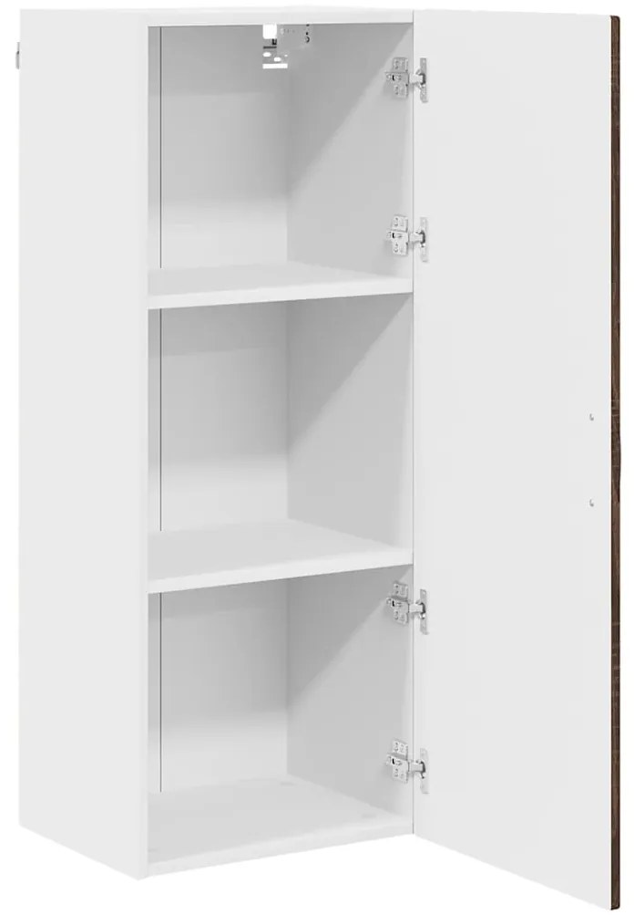 vidaXL Κρεμαστό ντουλάπι κουζίνας με ράφι Καφέ δρυς 40 x 31 x 100 εκ.