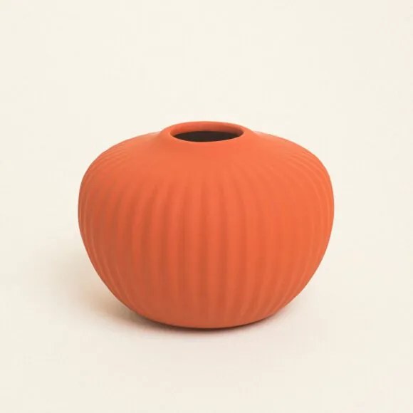 Beauty Home Ματ Κεραμικό Βάζο 15 cm x 11 cm  Κίτρινο