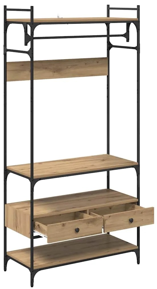 vidaXL Ντουλάπι artisan δρυς 89 x 39 x 184.5 εκ. Επεξεργασμένο ξύλο