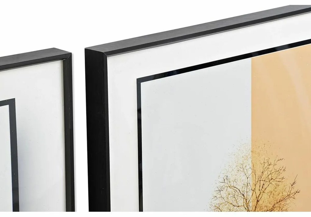 Σετ με 3 κάδρα DKD Home Decor Αλουμίνιο Ξύλο MDF 200 x 3 x 70 cm (3 Τεμάχια)