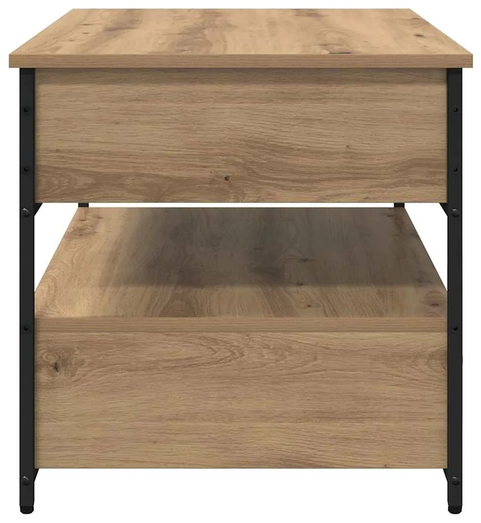 vidaXL Τραπεζάκι σαλονιού με συρτάρι Artisan Oak 70 x 50 x 54.5 εκ