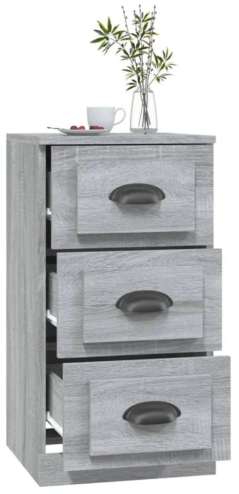 vidaXL Συρταριέρα Γκρι Sonoma 36 x 35,5 x 67,5 εκ. Επεξεργασμένο Ξύλο