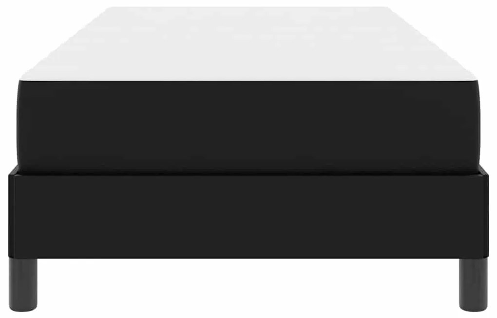 vidaXL Σκελετός Κρεβατιού με στρώμα Μαύρο 90 x 200 cm ύφασμα