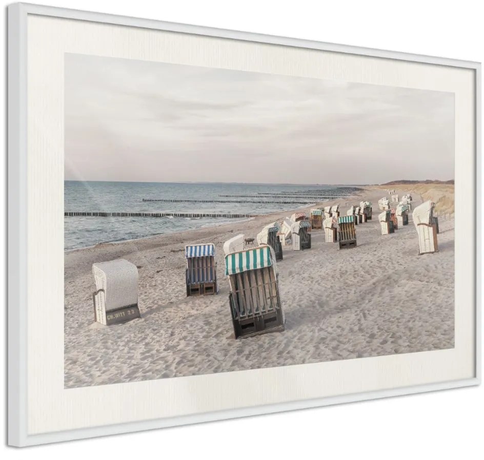 Αφίσα - Baltic Beach Chairs - 30x20 - Χρυσό - Χωρίς πασπαρτού