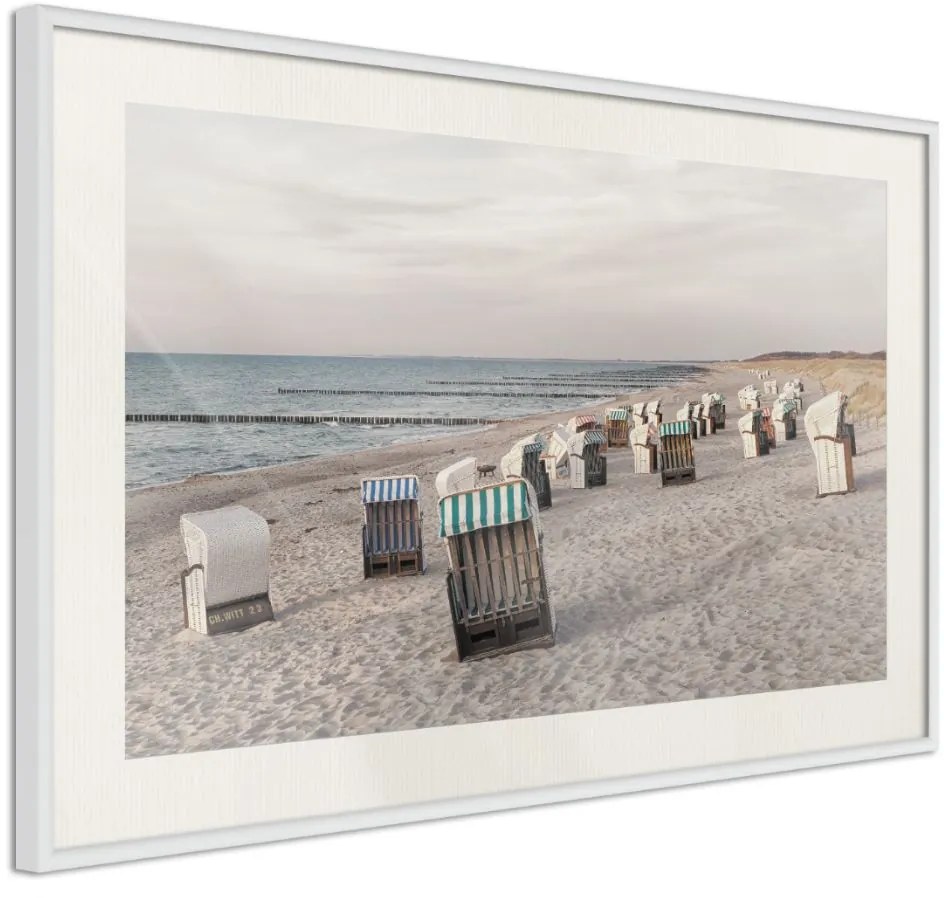 Αφίσα - Baltic Beach Chairs - 90x60 - Χρυσό - Χωρίς πασπαρτού