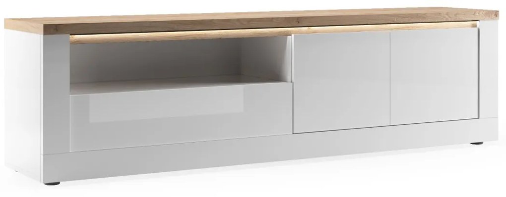Έπιπλο Τηλεόρασης Ανθρακί Οξειδωμένο 121x43x57
