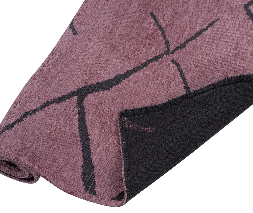 Χαλί σαλονιού CALLISTO C7674.06 με Κρόσια Σάπιο Μήλο-Μαύρο 160x230 εκ. 160x230x1 εκ.