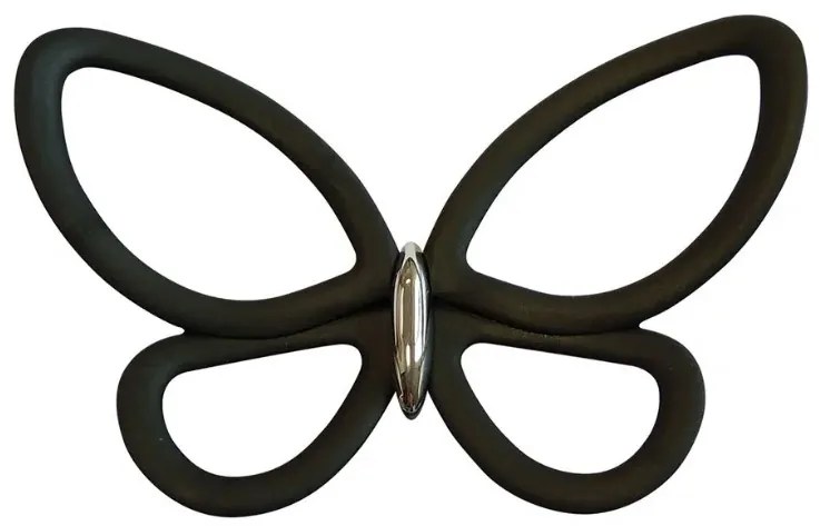 Διακοσμητικά αυτοκόλλητα Metal Butterflies 3D πολυπροπυλενίου-Leuko