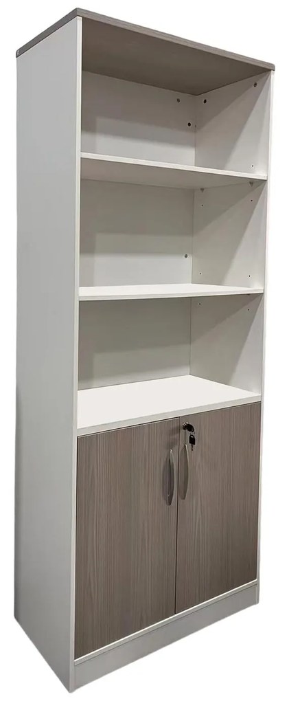 Βιβλιοθήκη γραφείου Armadi σε Sonoma - Λευκό 80x40x200εκ 80x40x200 εκ.